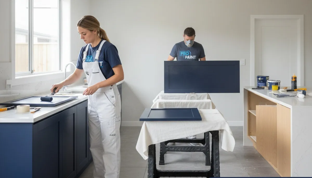 Professional kitchen cabinet painting and refinishing by expert painters in Albany, NY