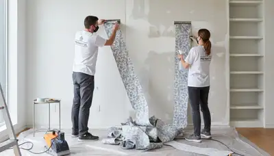 Professional wallpaper removal by expert house painters in Albany, NY homes